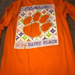 Clemson orange long sleeve tee